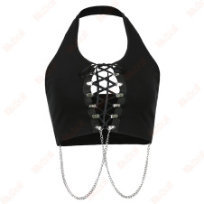 hanging neck type female sexy tank top